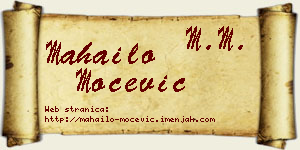 Mahailo Močević vizit kartica